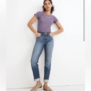 Madewell The Slim Boyjean in Eames Wash